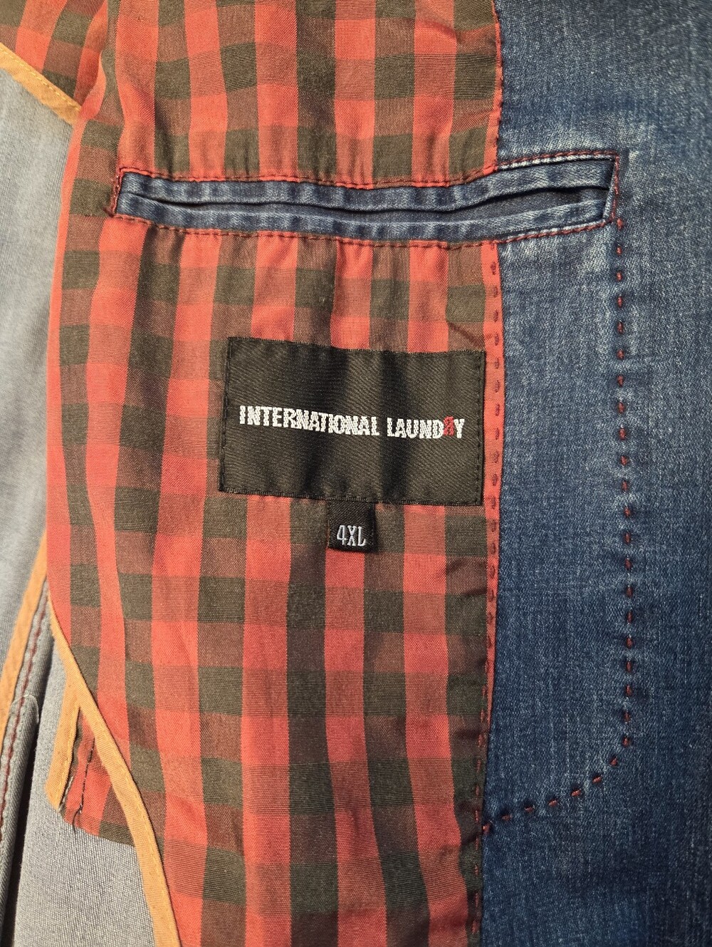 Men's 4XL International Laundry Denim Jacket - Picture 5 of 5